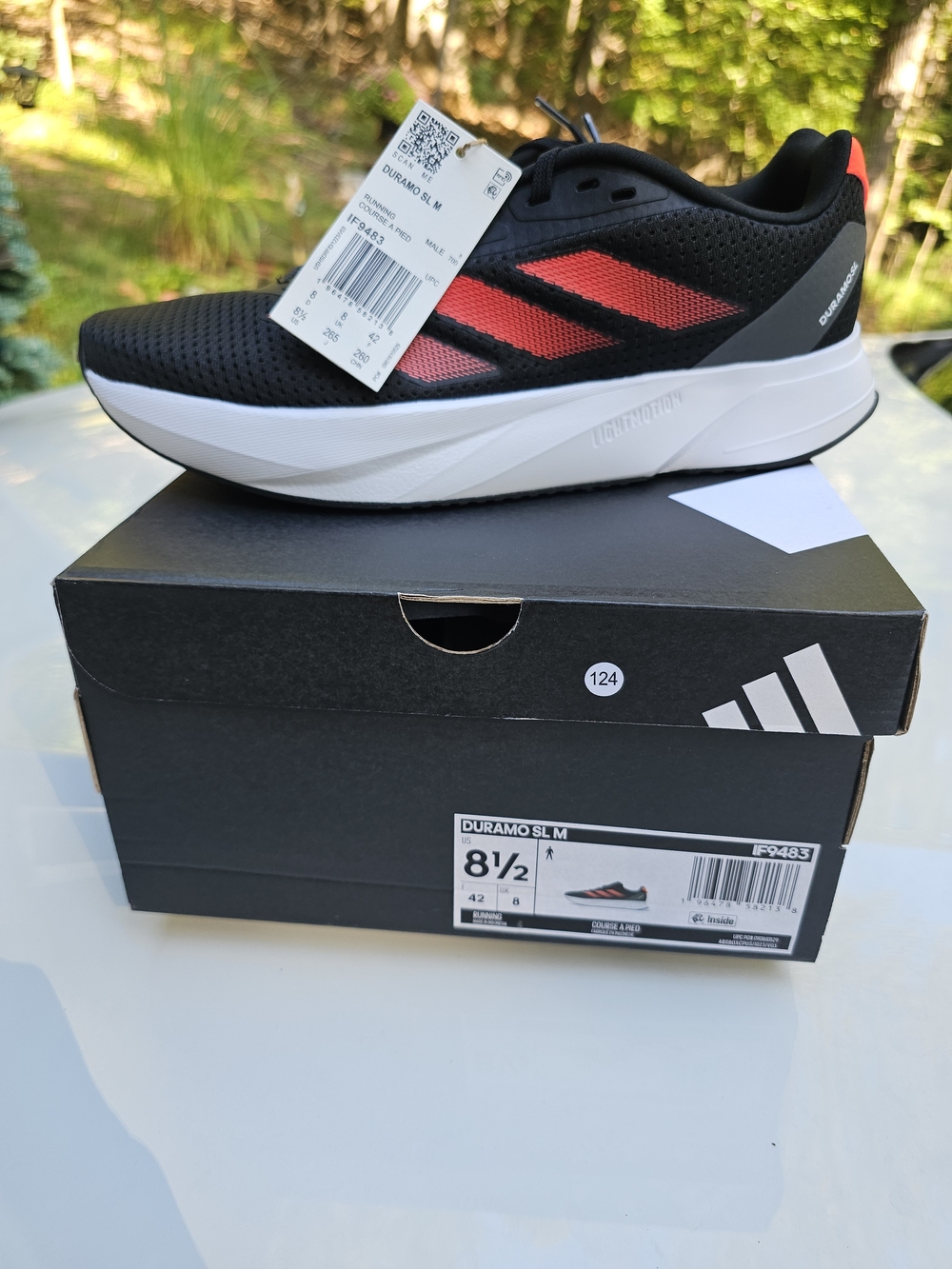 Adidas Men's Duramo SL Running Shoes - Black/Red